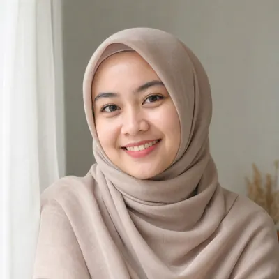 Foto Sari, pembaca dari Bandung